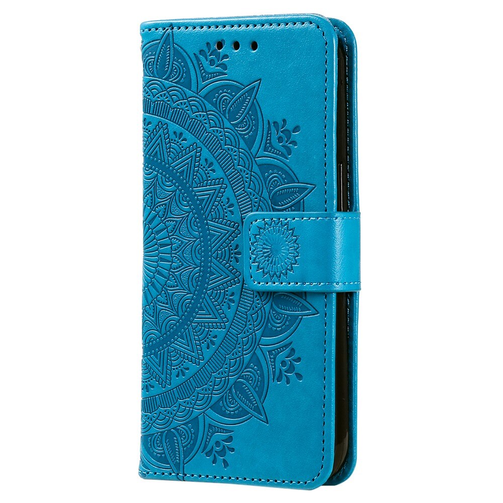 Läderfodral Mandala Samsung Galaxy A36 blå
