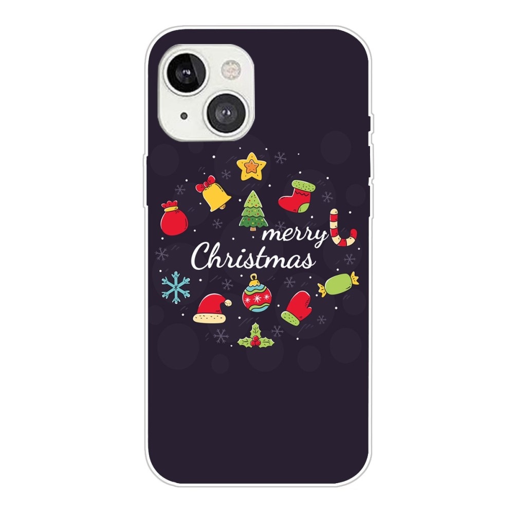 TPU Skal med Julmotiv iPhone 14 - Merry Christmas