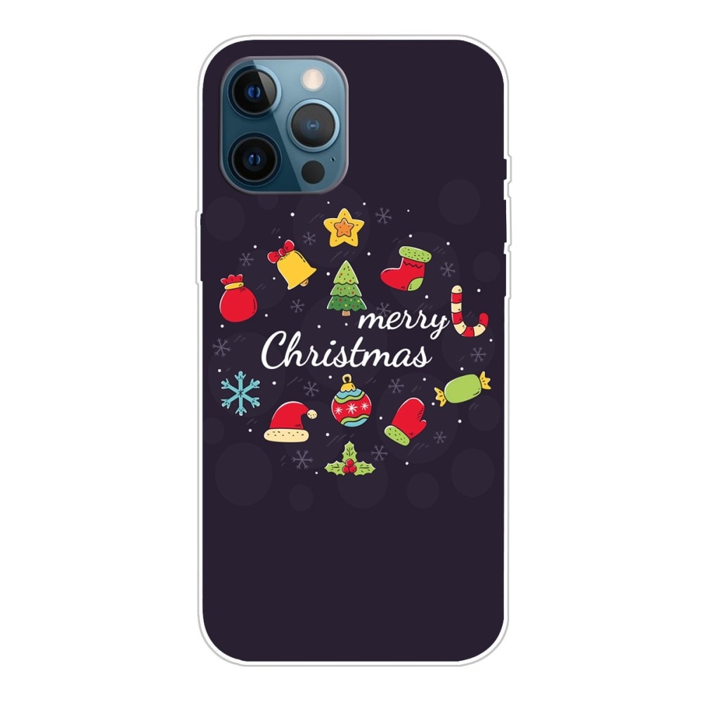 TPU Skal med Julmotiv iPhone 14 Pro Max - Merry Christmas