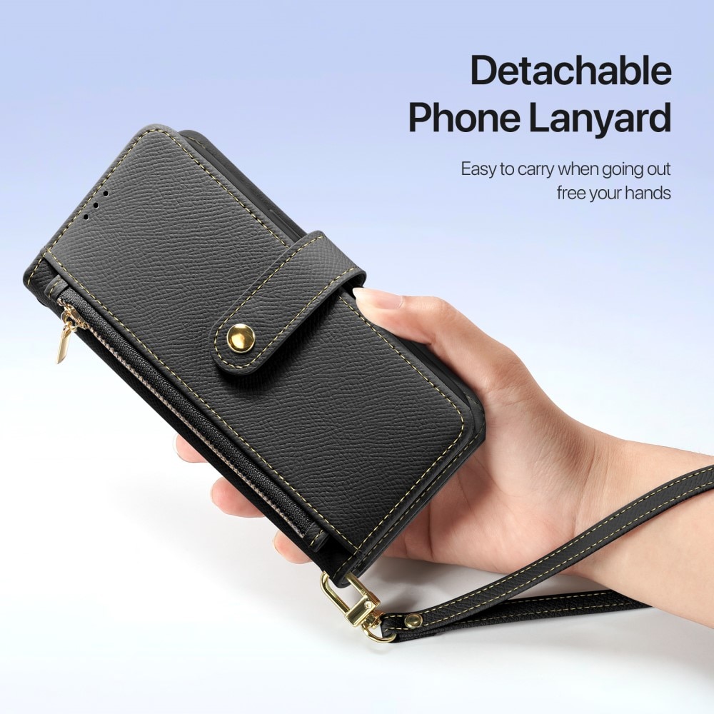 Lawa Series Magnetic Wallet Case iPhone 16e - Black