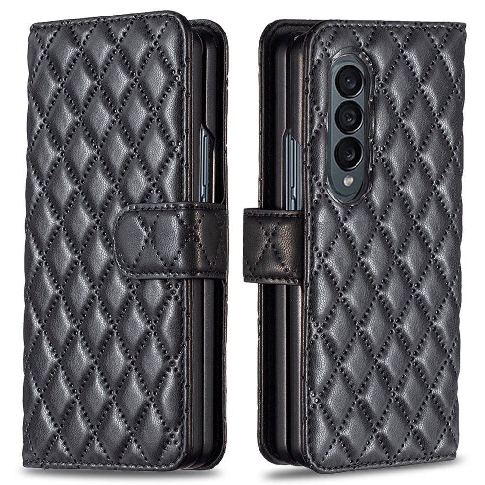 Plånboksfodral Samsung Galaxy Z Fold 3 Quilted svart