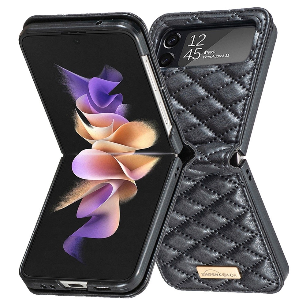 Fodral Samsung Galaxy Z Flip 3 Quilted svart