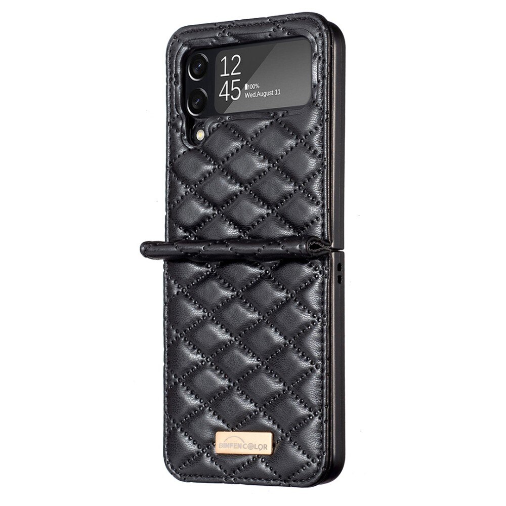 Fodral Samsung Galaxy Z Flip 3 Quilted svart