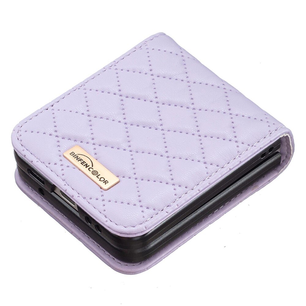 Fodral Samsung Galaxy Z Flip 3 Quilted lila