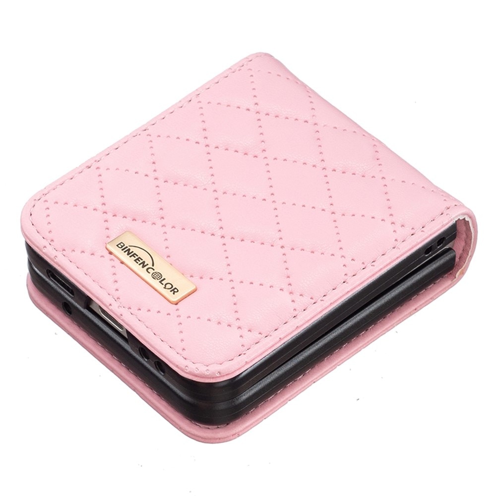 Fodral Samsung Galaxy Z Flip 3 Quilted rosa