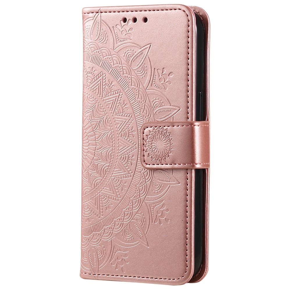 Läderfodral Mandala Xiaomi 12T/12T Pro rosa guld