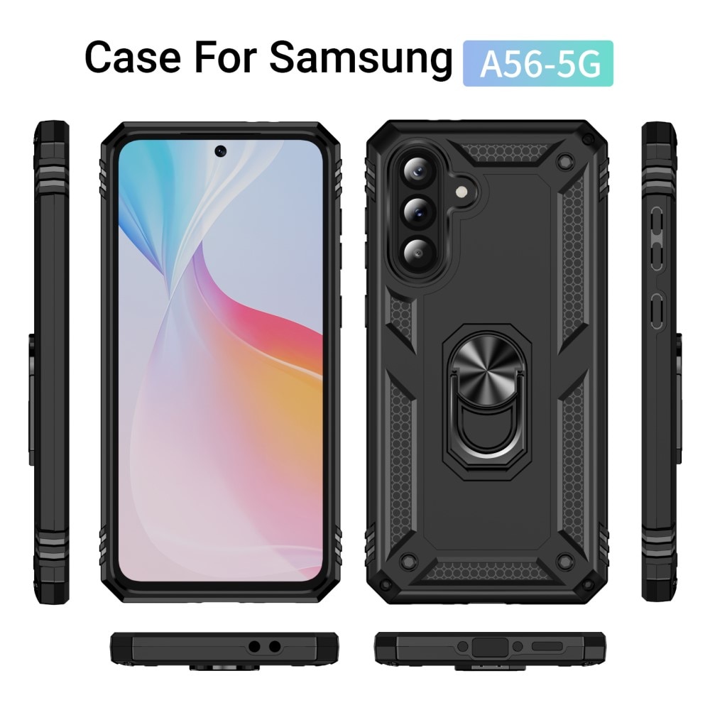 Hybridskal Tech Ring Samsung Galaxy A56 svart