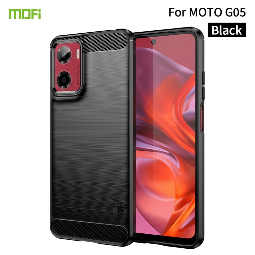 Motorola Moto E15 Skal TPU Brushed Svart