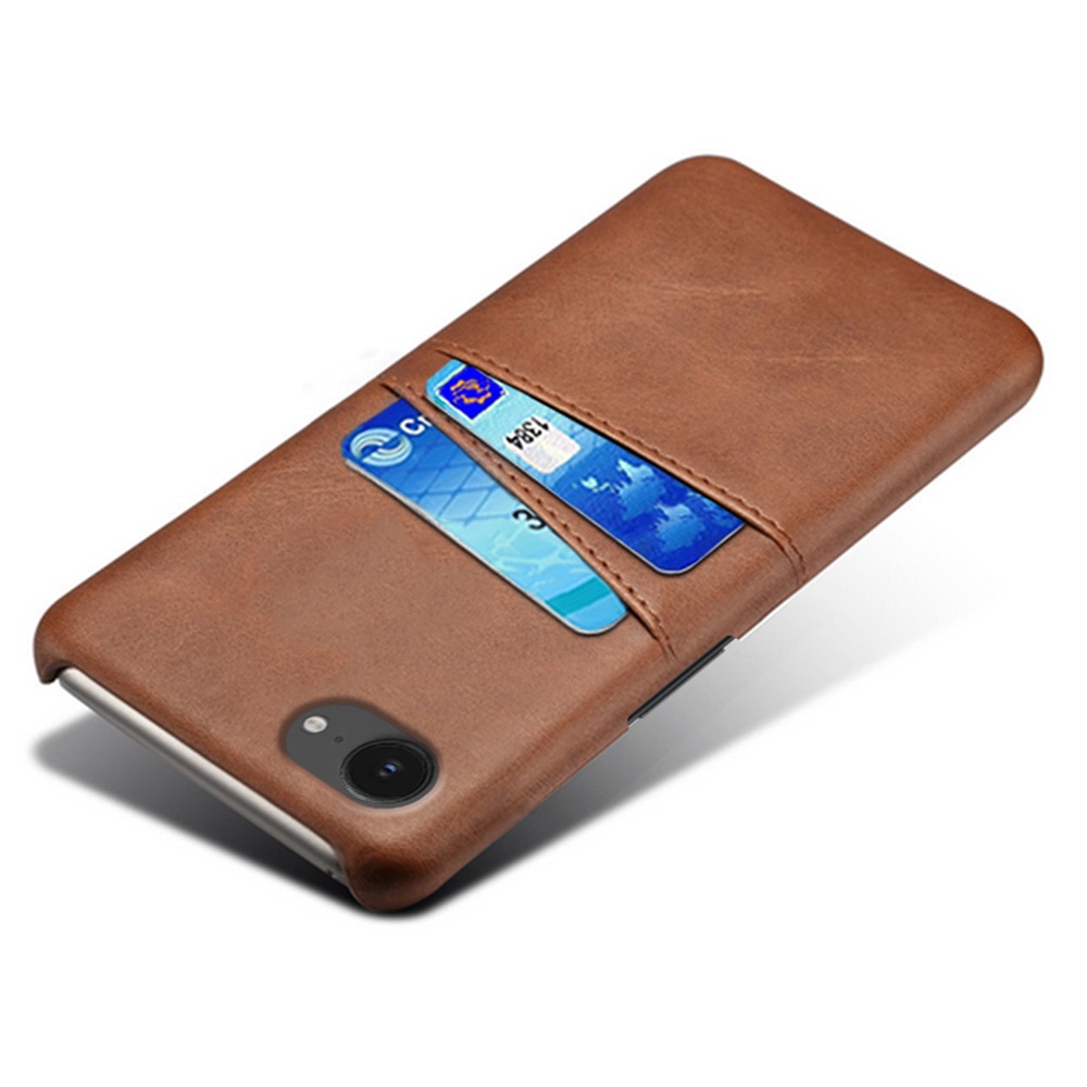 Card Slots Case iPhone 16e Brun