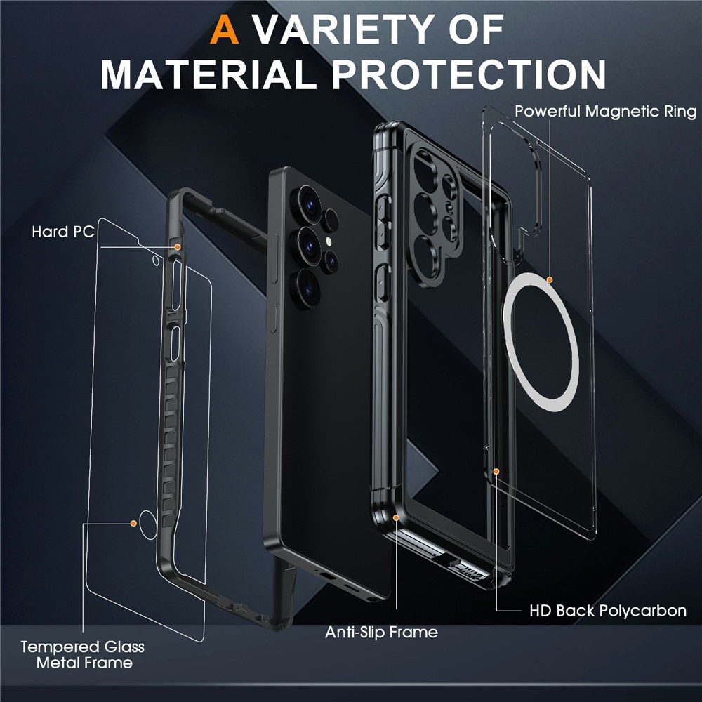 Premium Full Protection Case Samsung Galaxy S25 Ultra Black