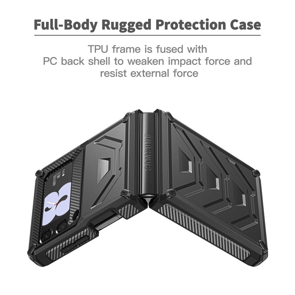 Tactical Protection Case Samsung Galaxy Z Flip 3 Black