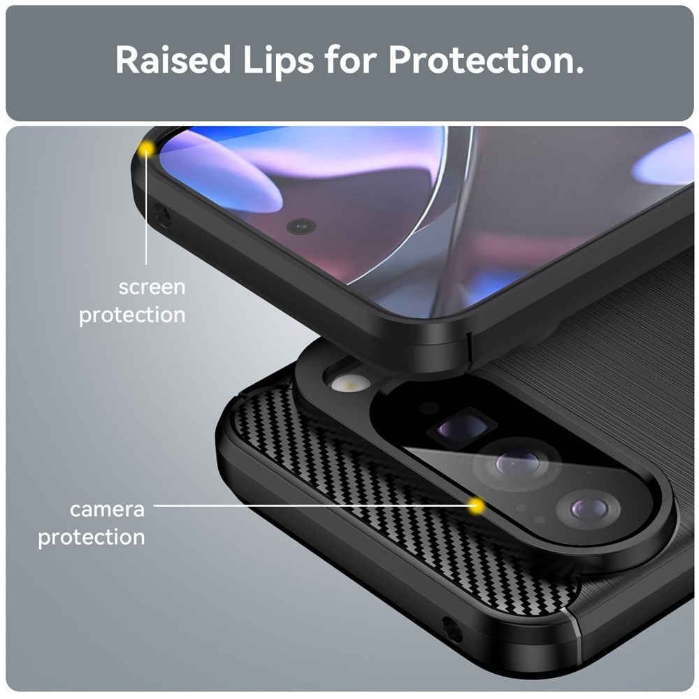 Google Pixel 10 Pro XL Skal TPU Brushed Svart