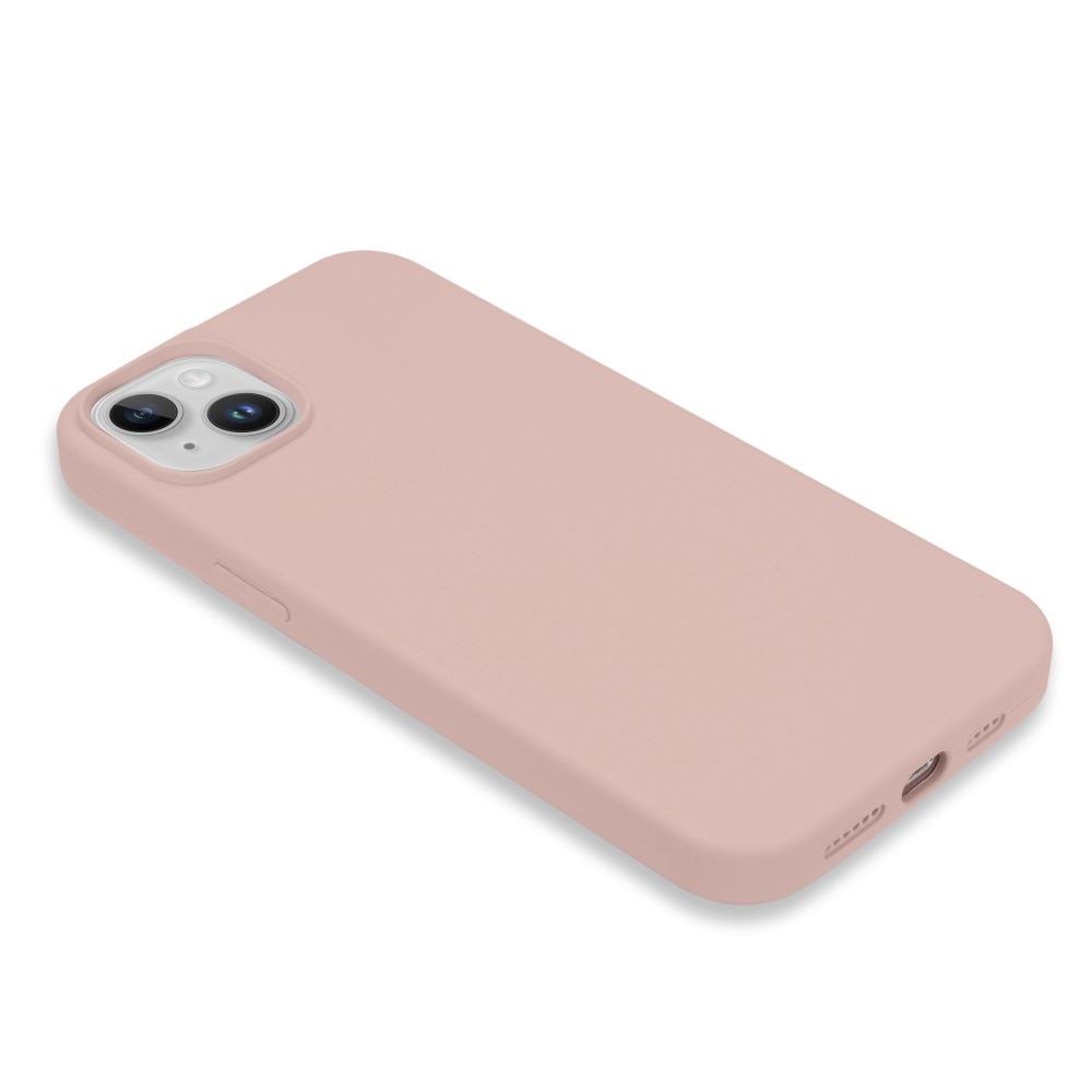 Silikonskal iPhone 14 rosa