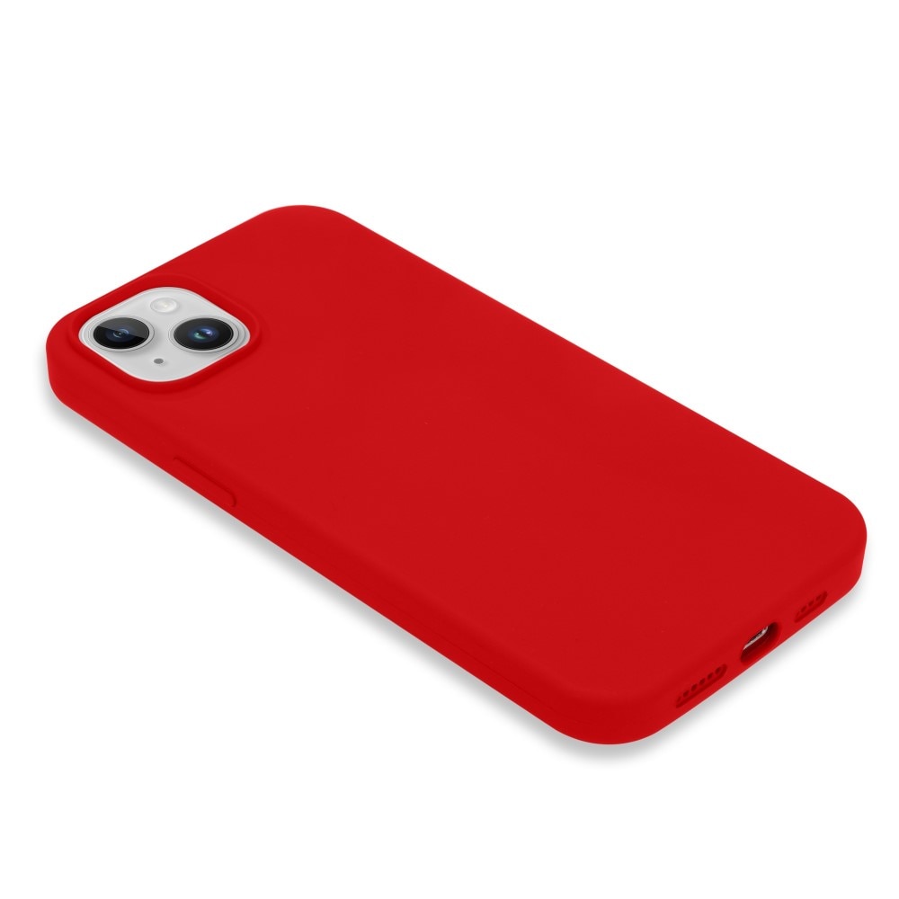 Silikonskal iPhone 14 röd