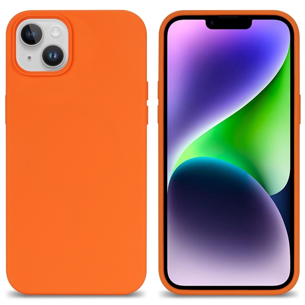 Silikonskal iPhone 14 orange