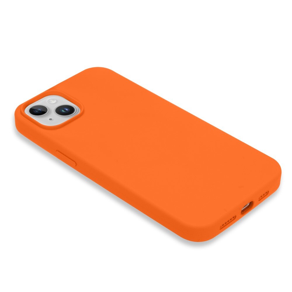 Silikonskal iPhone 14 orange