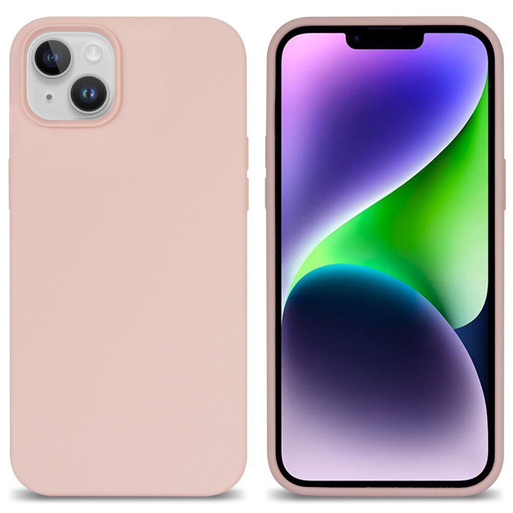 Silikonskal iPhone 14 Plus rosa
