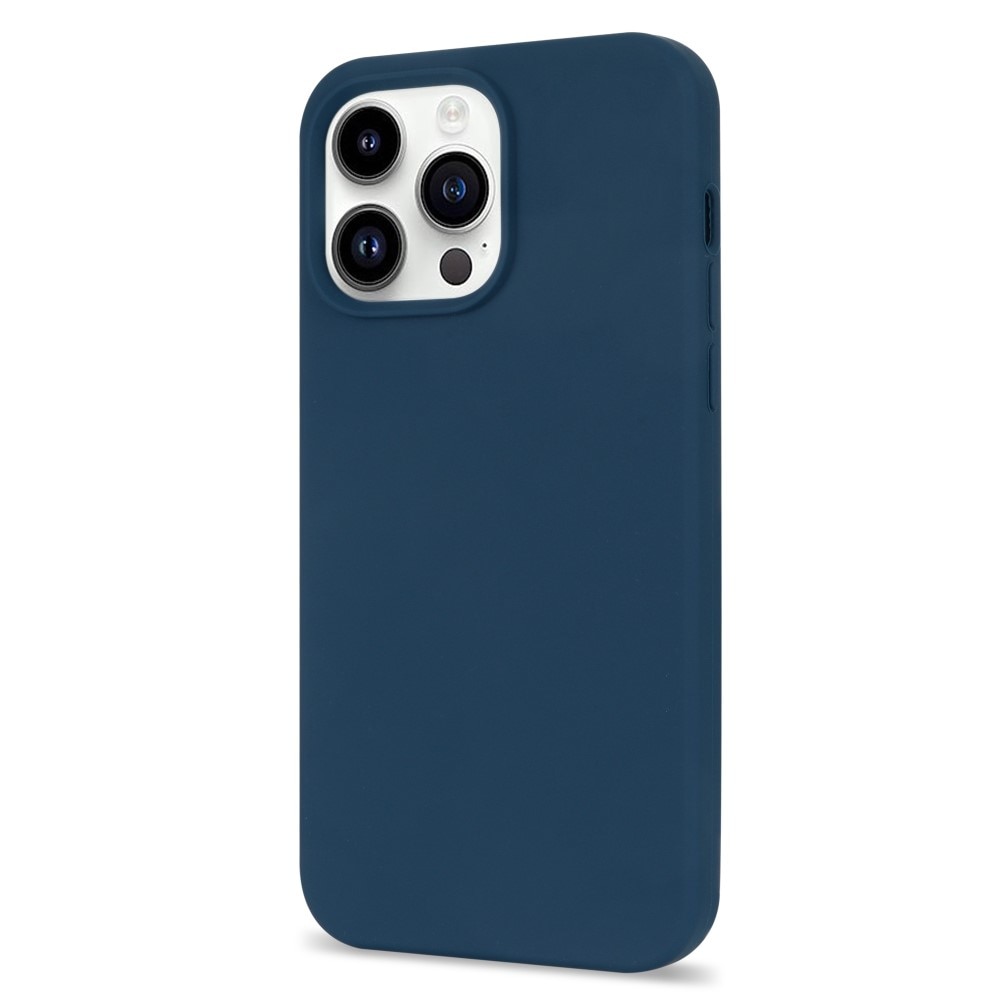 Silikonskal iPhone 14 Pro blå