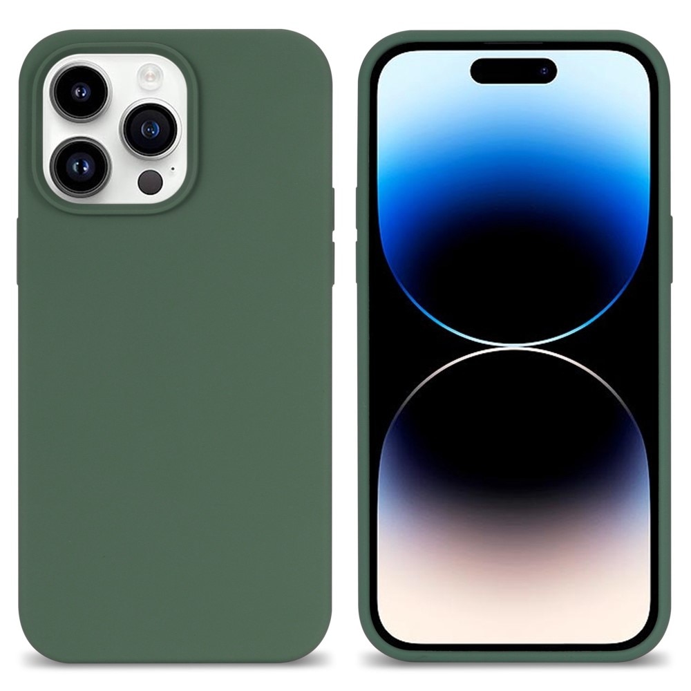 Silikonskal iPhone 14 Pro grön