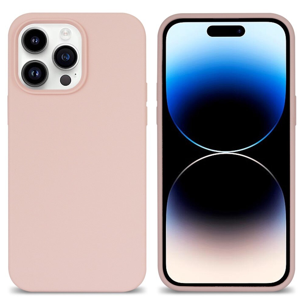Silikonskal iPhone 14 Pro rosa