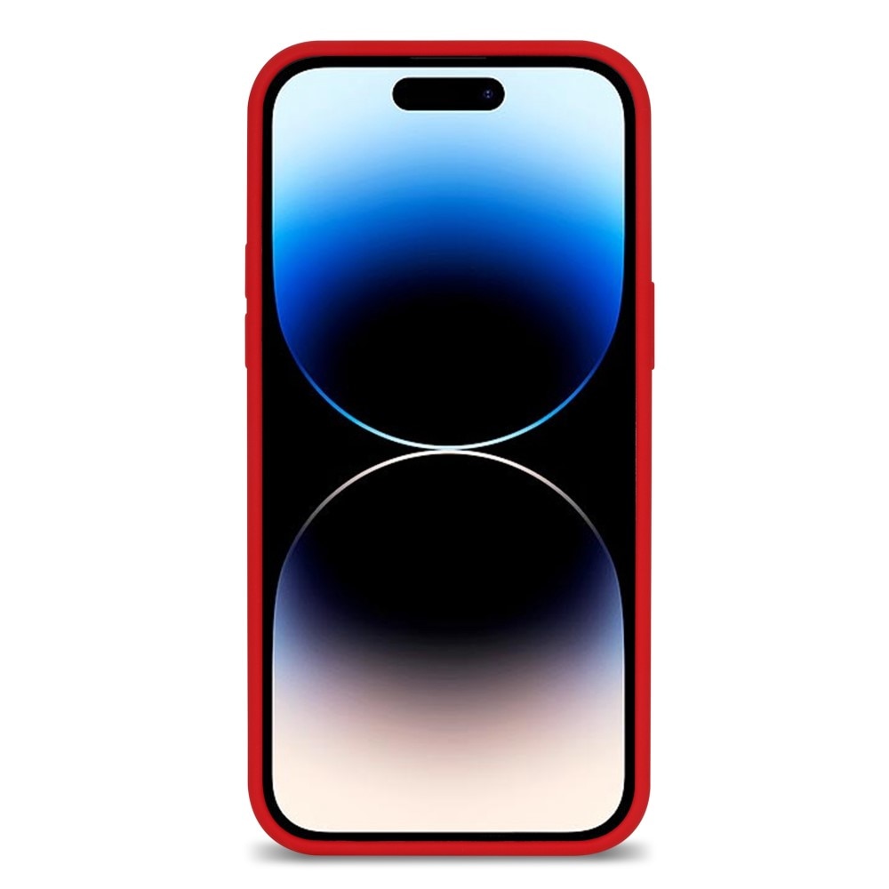 Silikonskal iPhone 14 Pro Max röd