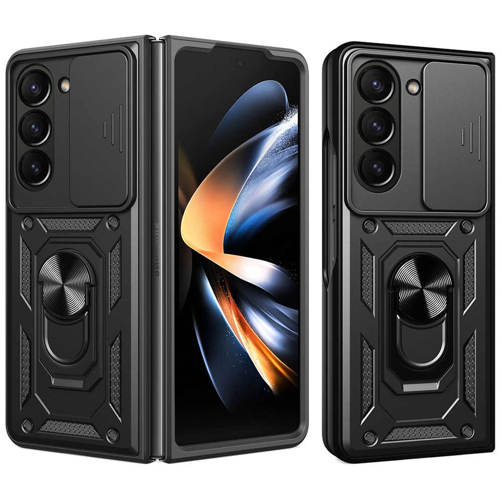 Hybridskal Ring+Kameraskydd Samsung Galaxy Z Fold 7 svart