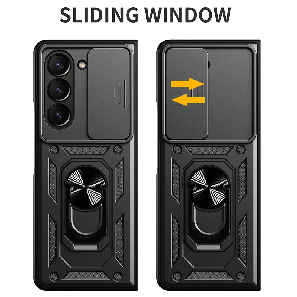 Hybridskal Ring+Kameraskydd Samsung Galaxy Z Fold 7 svart
