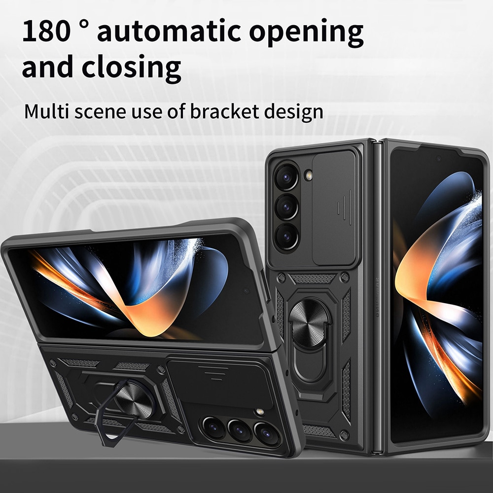 Hybridskal Ring+Kameraskydd Samsung Galaxy Z Fold 7 svart