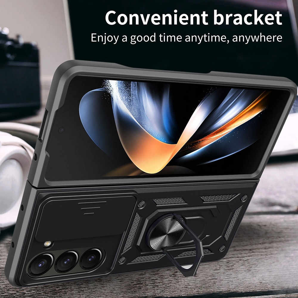 Hybridskal Ring+Kameraskydd Samsung Galaxy Z Fold 7 svart