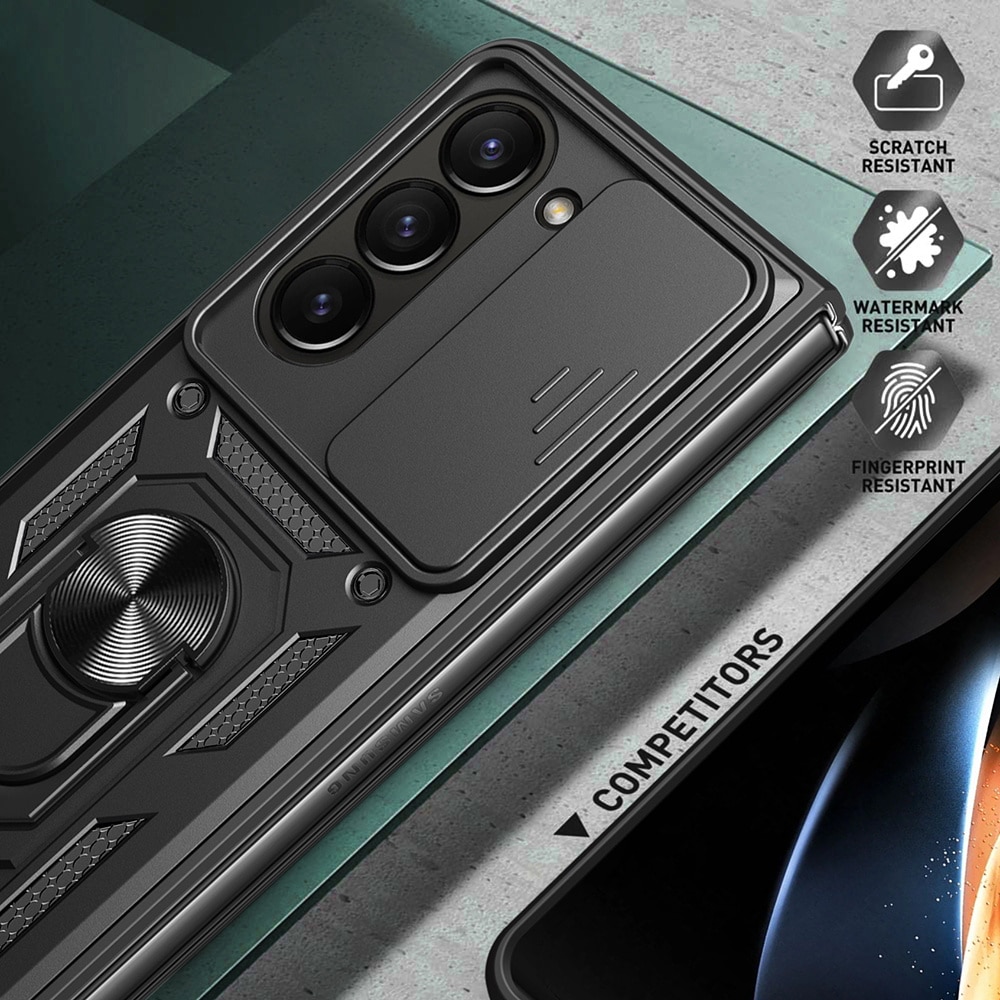 Hybridskal Ring+Kameraskydd Samsung Galaxy Z Fold 7 svart