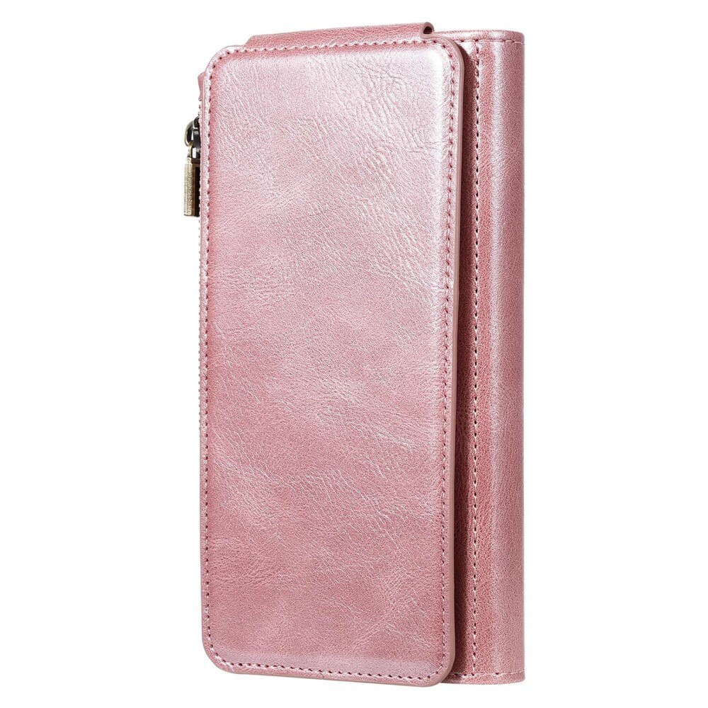 Magnet Leather Multi-Wallet iPhone 14 Pro rosa