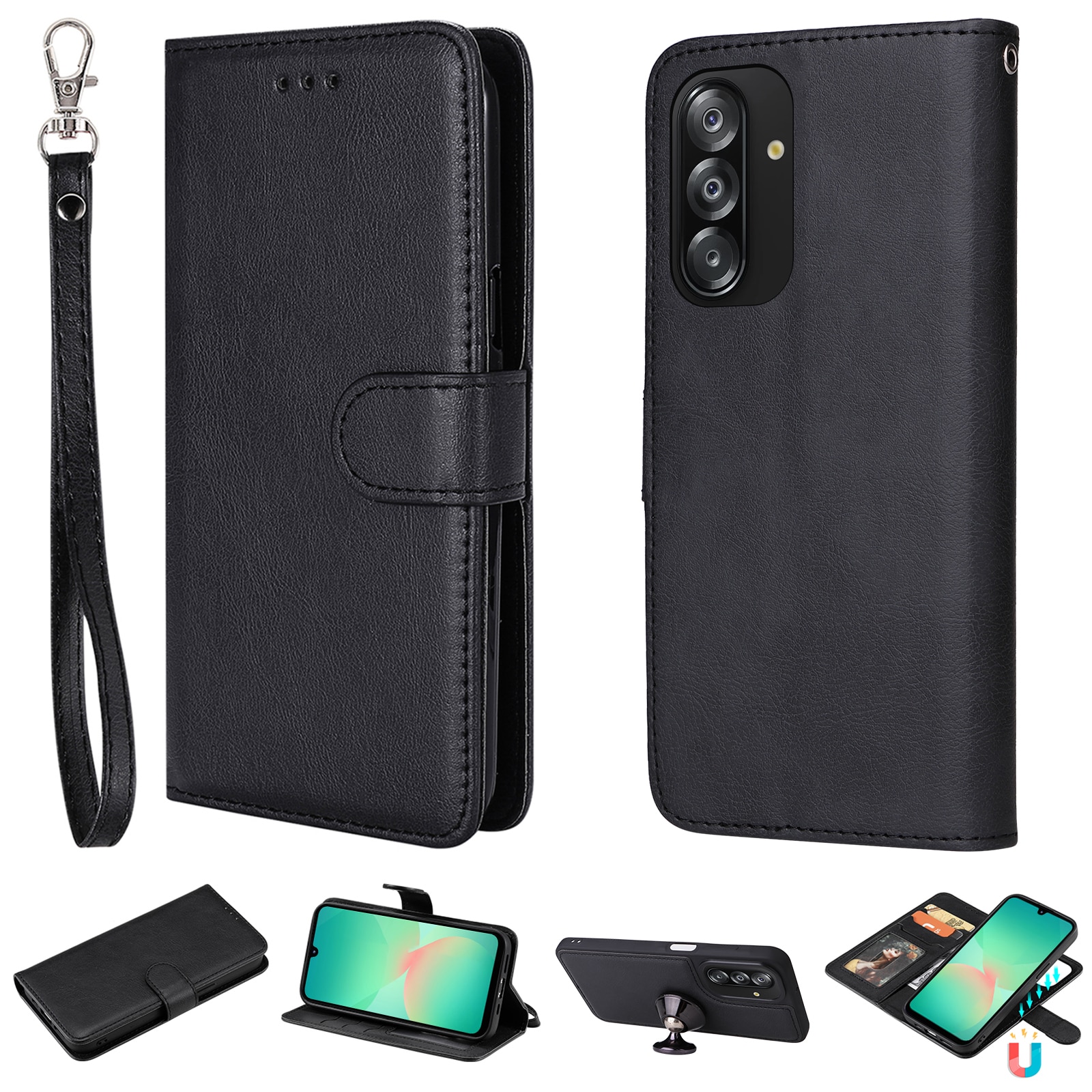 Magnetfodral Samsung Galaxy A17 Svart