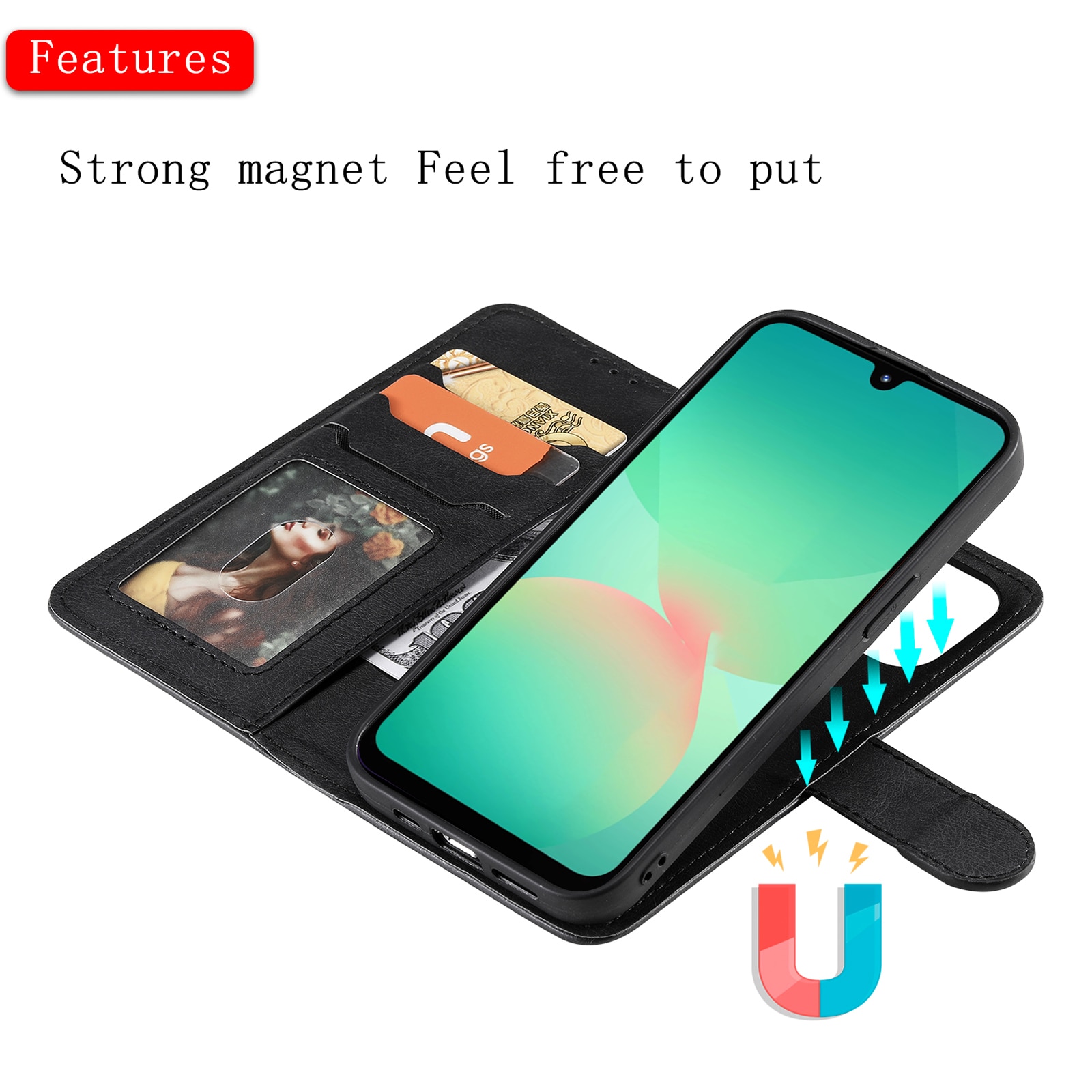 Magnetfodral Samsung Galaxy A17 Svart