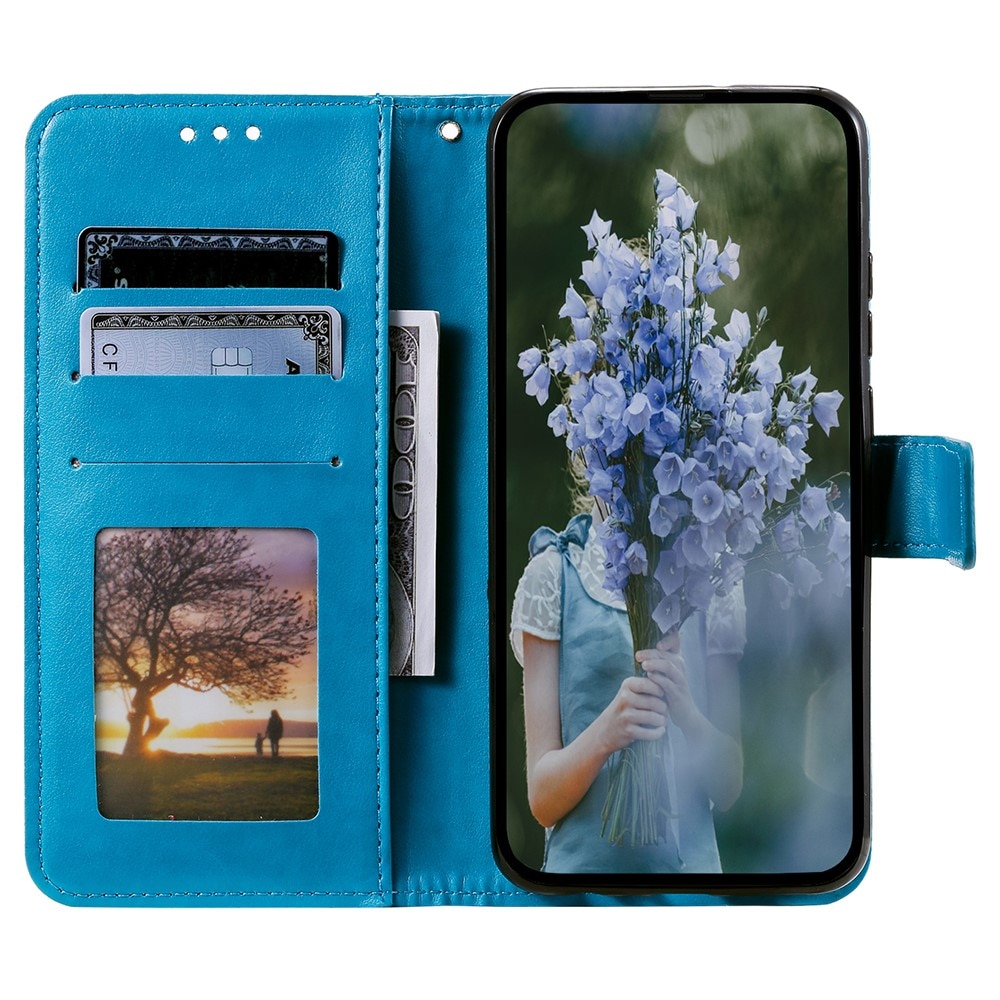Läderfodral Mandala Sony Xperia 1 VII Blå