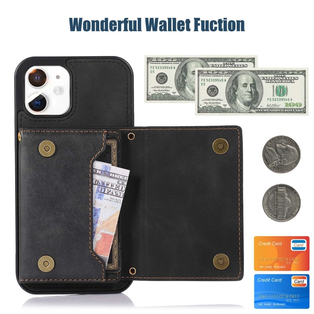 Plånboksskal Glitter iPhone 11 svart