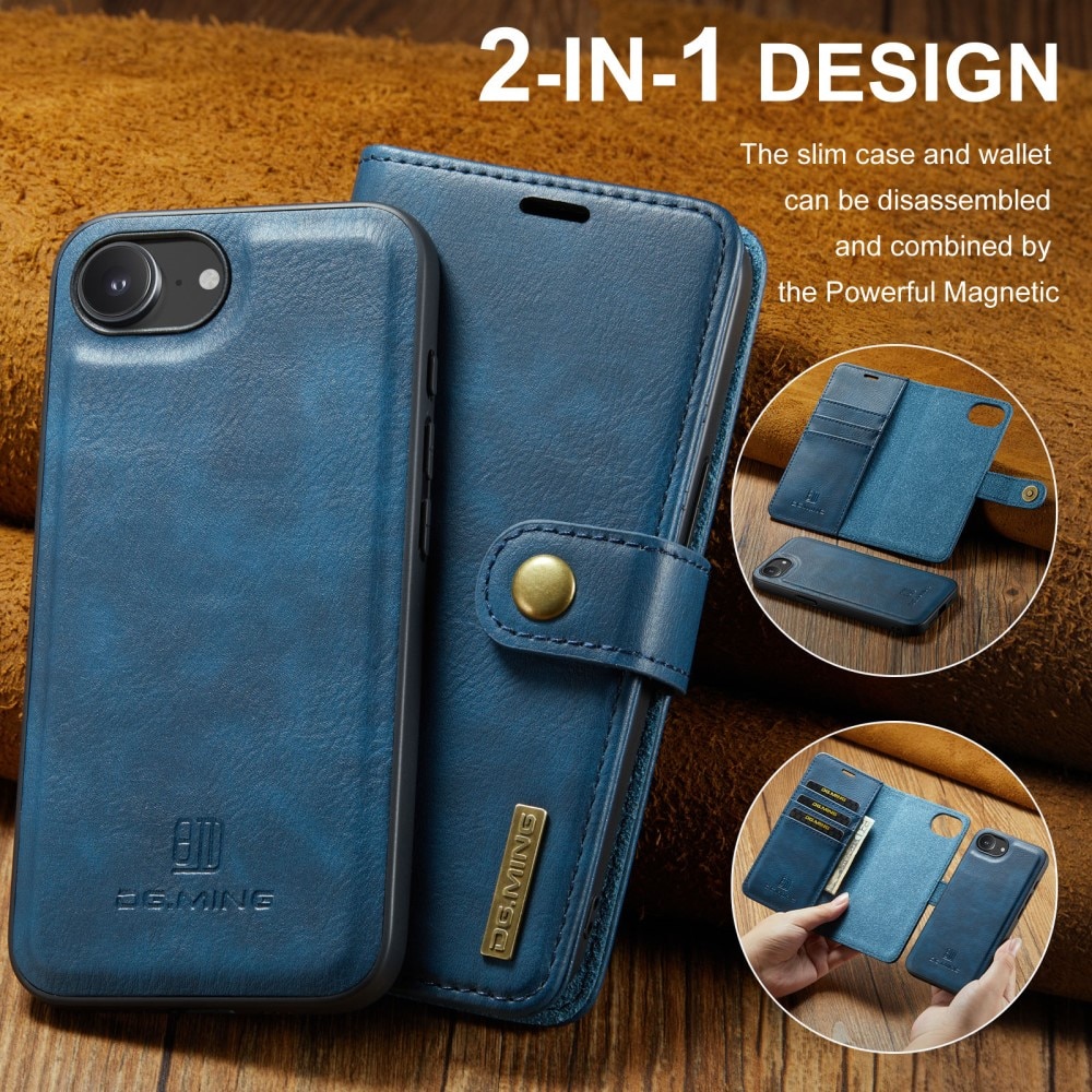 Magnet Wallet iPhone 16e Blue