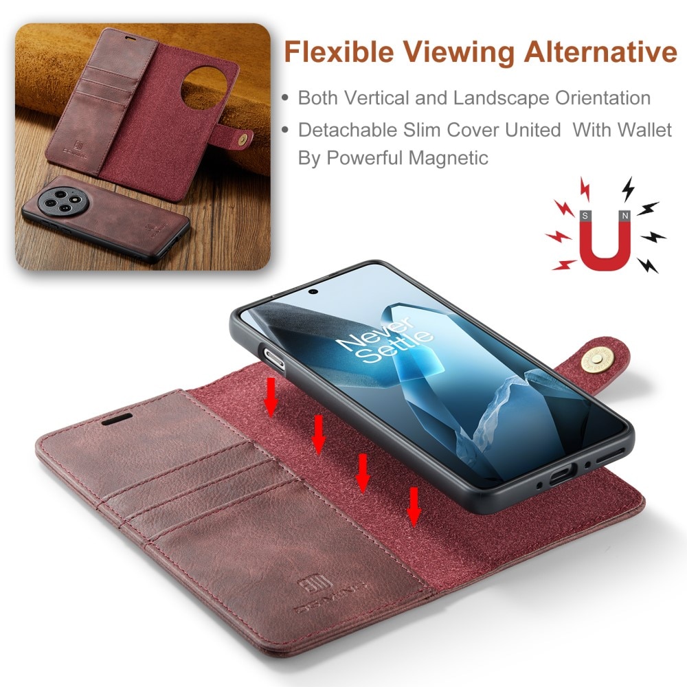 Magnet Wallet  OnePlus 13 Red