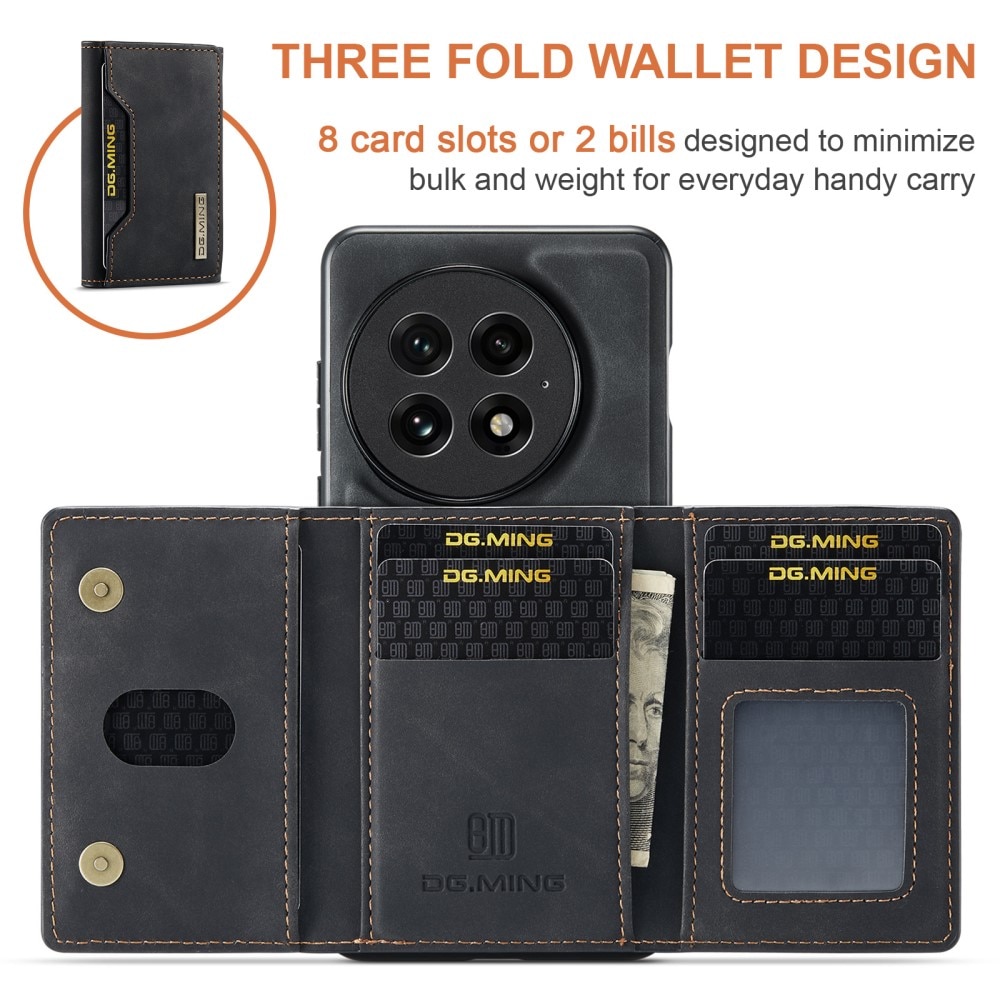 Magnetic Card Slot Case  OnePlus 13 Black