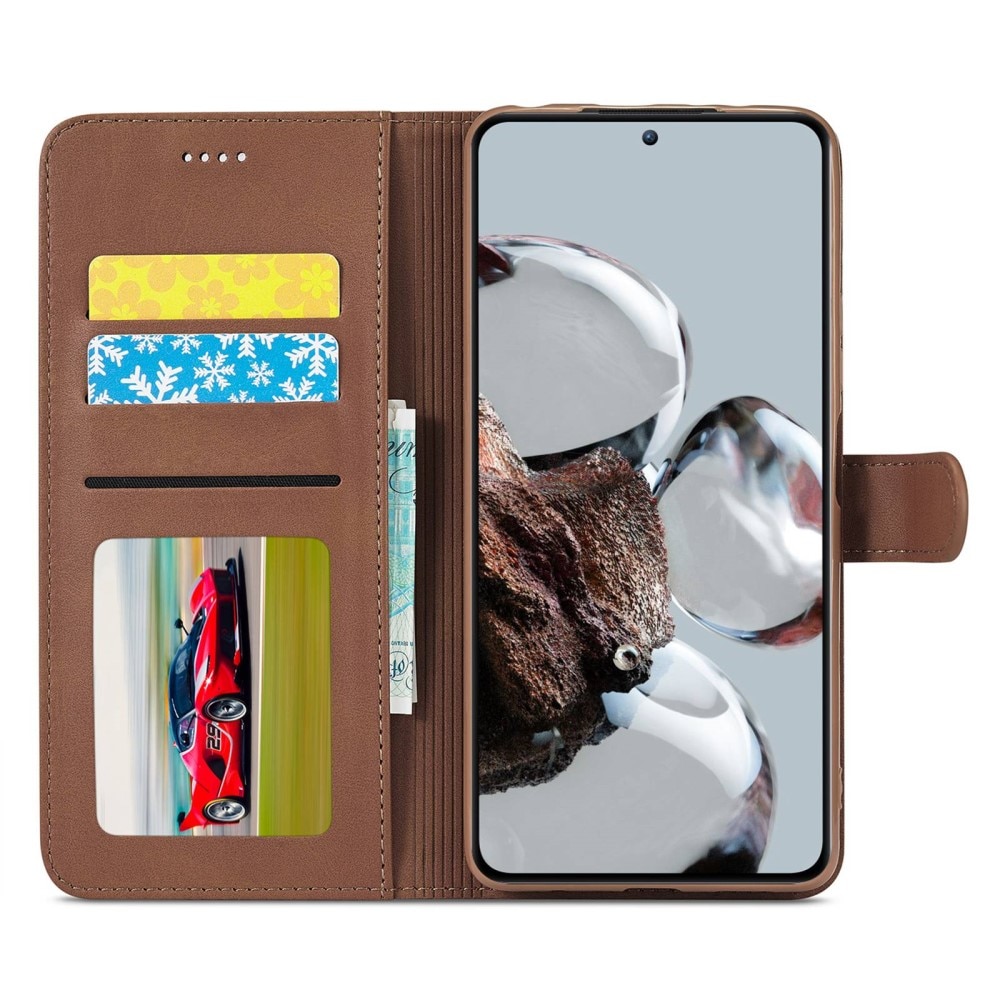 Plånboksfodral Xiaomi 12T/12T Pro Brun