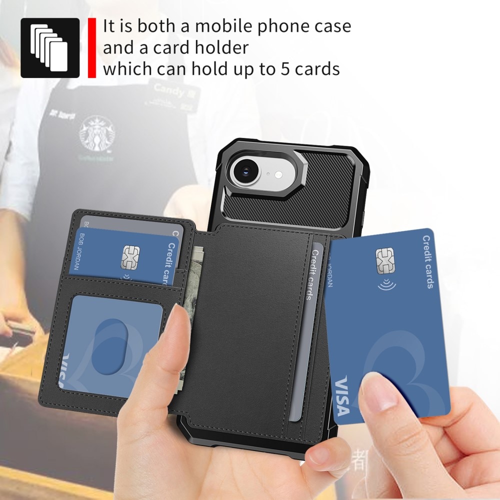 Tough Multi-slot Case iPhone 16e Svart