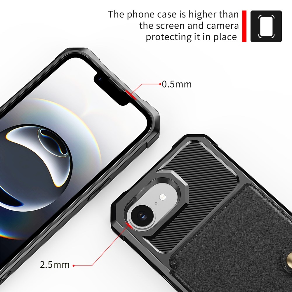 Tough Multi-slot Case iPhone 16e Svart