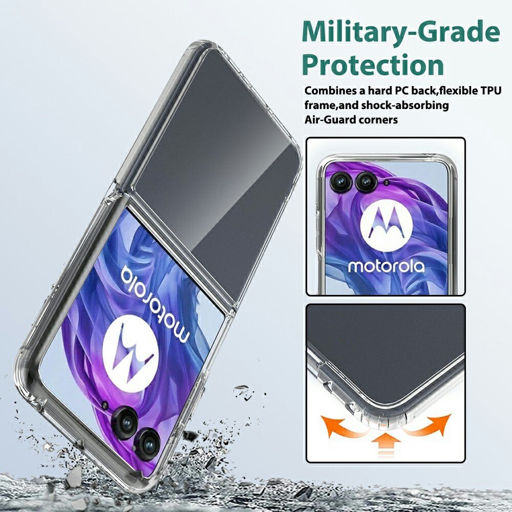 Hybridskal Motorola Razr 60 Ultra Genomskinlig