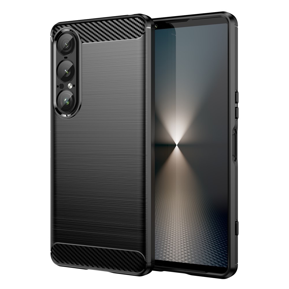 Sony Xperia 1 VII Skal TPU Brushed Svart