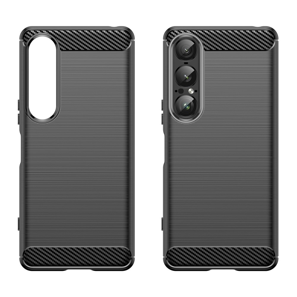 Sony Xperia 1 VII Skal TPU Brushed Svart
