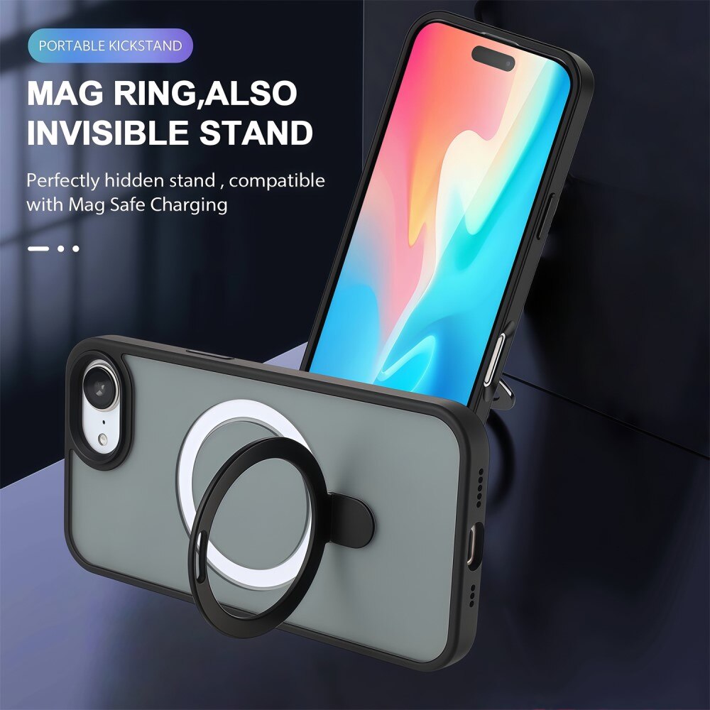 Hybridskal MagSafe Ring iPhone 16e Svart