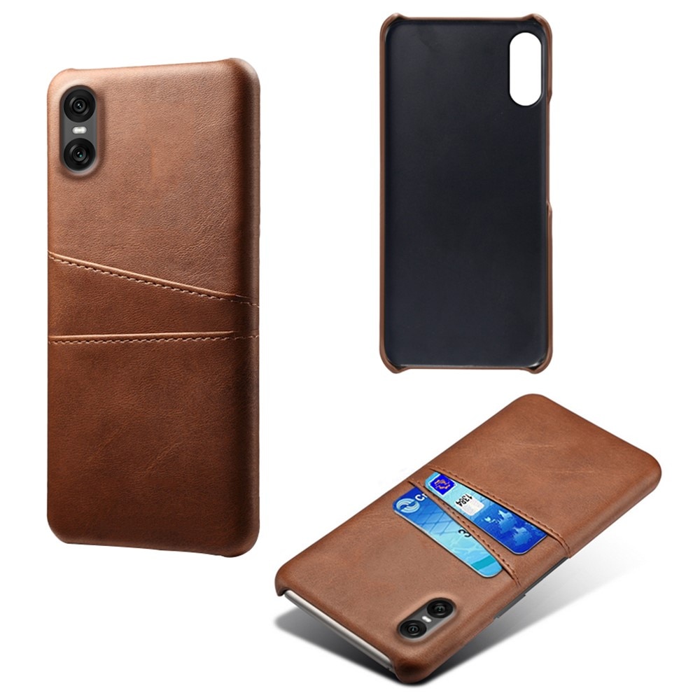 Card Slots Case Sony Xperia 10 VII Brun