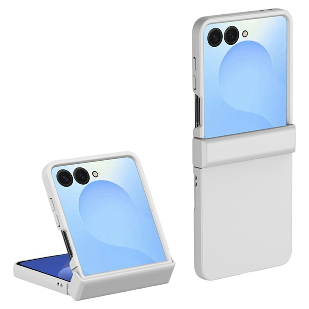 Hårdskal Gummerat Hinge Protection Samsung Galaxy Z Flip 7 Vit