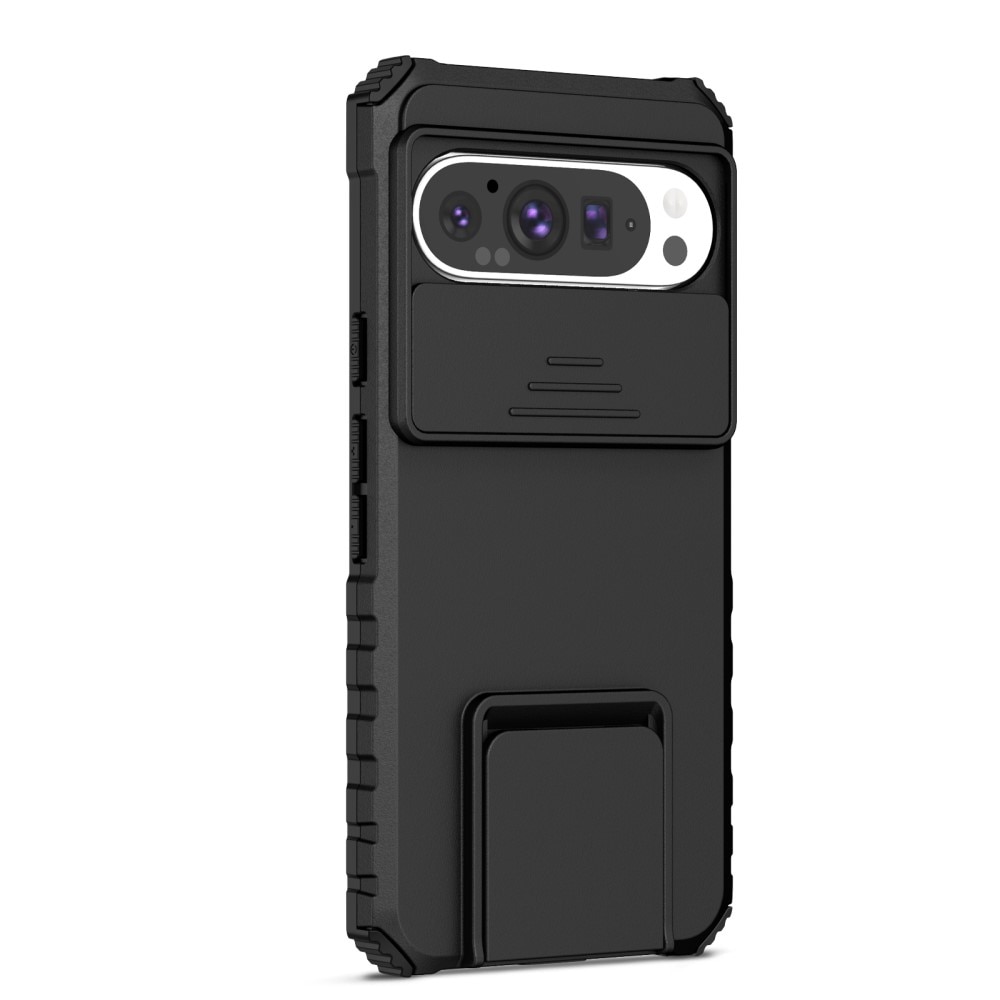 Google Pixel 9 Kickstand Skal Kameraskydd Svart