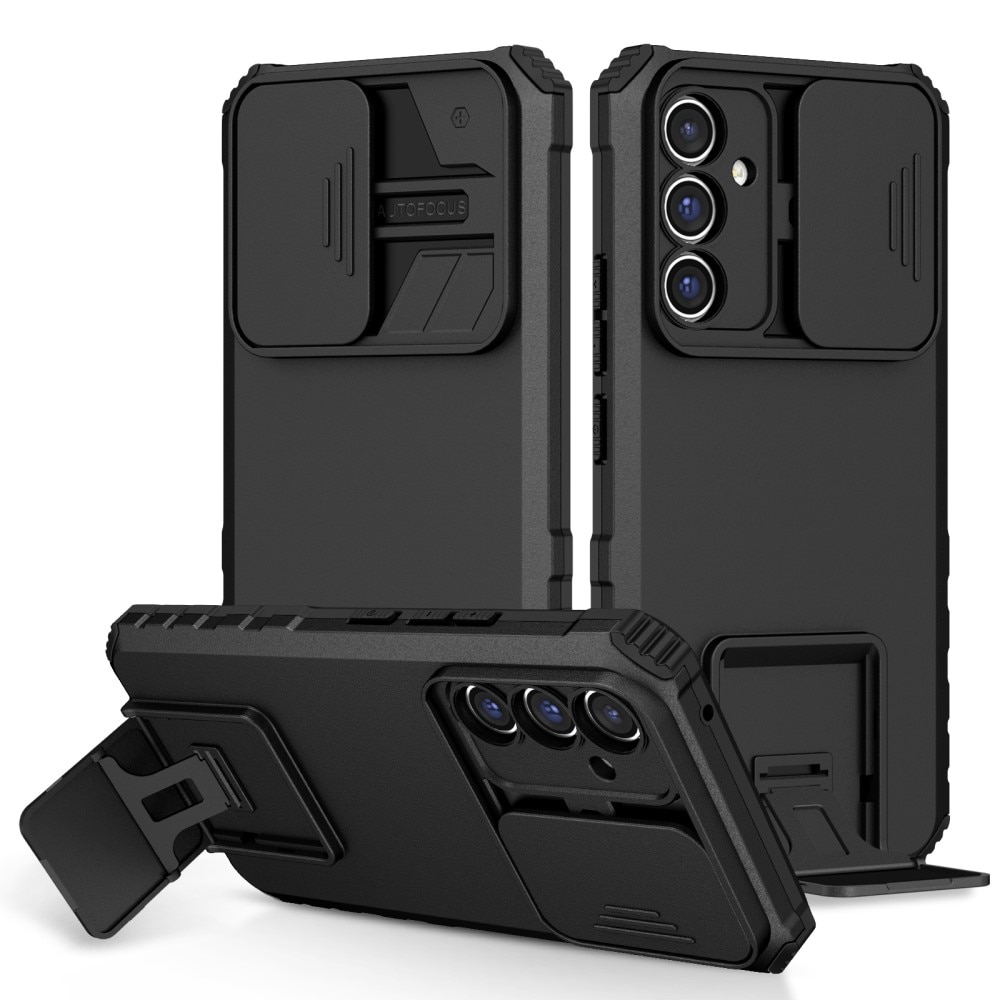 Samsung Galaxy A56 Kickstand Skal Kameraskydd Svart