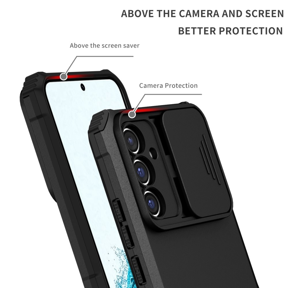 Samsung Galaxy A56 Kickstand Skal Kameraskydd Svart